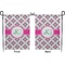Linked Circles & Diamonds Garden Flag - Double Sided Front and Back