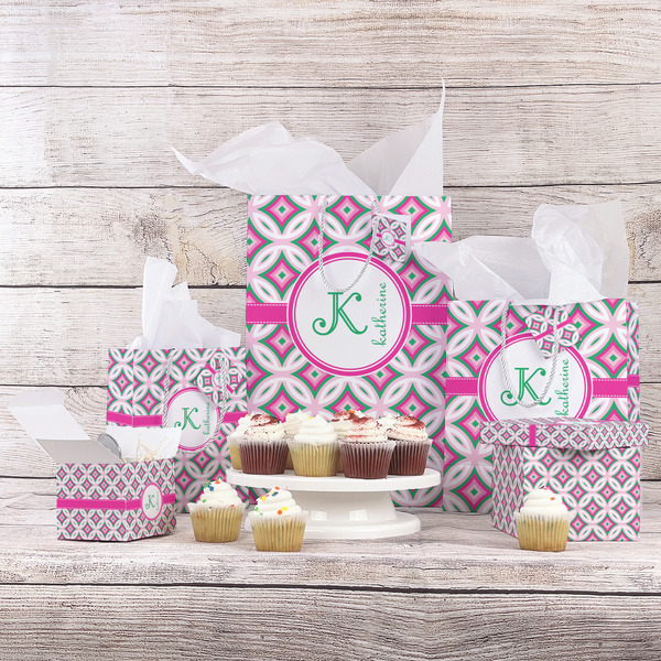Linked Circles & Diamonds Gift Bags - In Context
