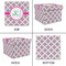Linked Circles & Diamonds Gift Boxes with Lid - Canvas Wrapped - Large - Approval