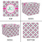 Linked Circles & Diamonds Gift Boxes with Lid - Canvas Wrapped - Small - Approval
