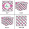 Linked Circles & Diamonds Gift Boxes with Lid - Canvas Wrapped - XX-Large - Approval