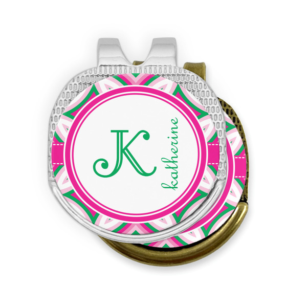 Linked Circles & Diamonds Golf Ball Marker Hat Clip - PARENT/MAIN