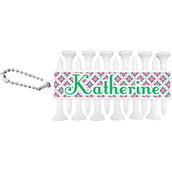 Linked Circles & Diamonds Golf Tees & Ball Markers Set (Personalized)