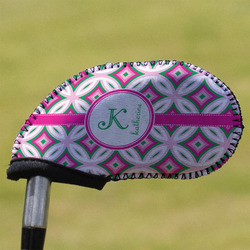 Linked Circles & Diamonds Golf Club Iron Cover (Personalized)
