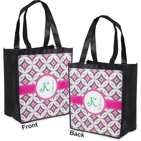 Linked Circles & Diamonds Grocery Bag - Apvl