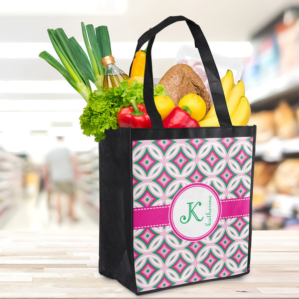 Linked Circles & Diamonds Grocery Bag - LIFESTYLE