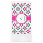 Linked Circles & Diamonds Guest Towels - Full Color (Personalized)