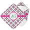 Linked Circles & Diamonds Hooded Baby Towel (Personalized)
