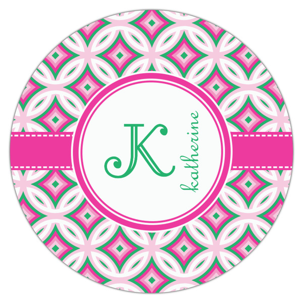 Linked Circles & Diamonds Icing Circle - Medium - Single