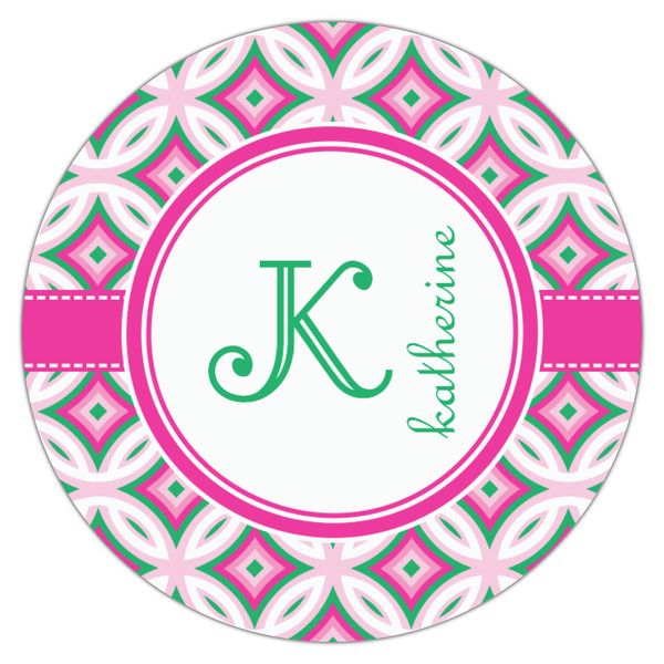 Linked Circles & Diamonds Icing Circle - Small - Single