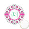 Linked Circles & Diamonds Printed Cookie Topper - 1.25" (Personalized)