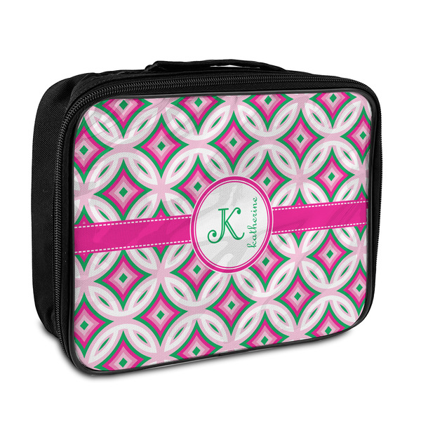 Custom Linked Circles & Diamonds Insulated Lunch Bag (Personalized)