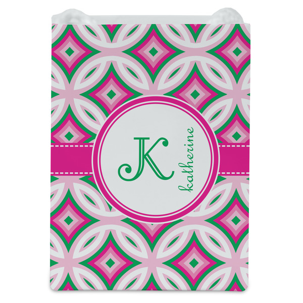 Linked Circles & Diamonds Jewelry Gift Bag - Gloss - Front