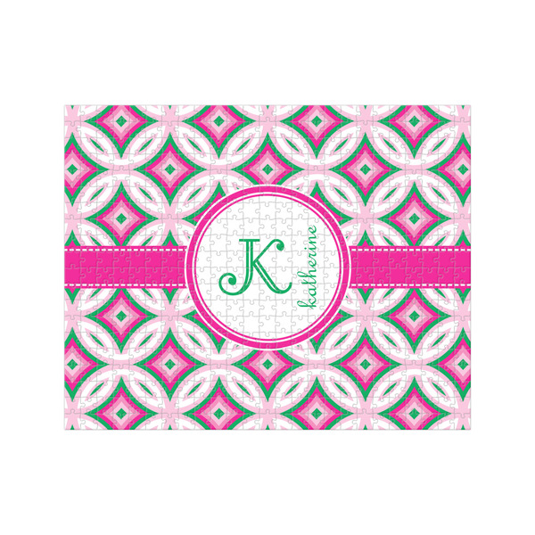 Custom Linked Circles & Diamonds 500 pc Jigsaw Puzzle (Personalized)