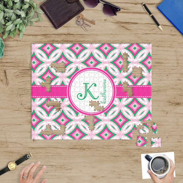 Linked Circles & Diamonds Jigsaw Puzzle 500 Piece - In Context