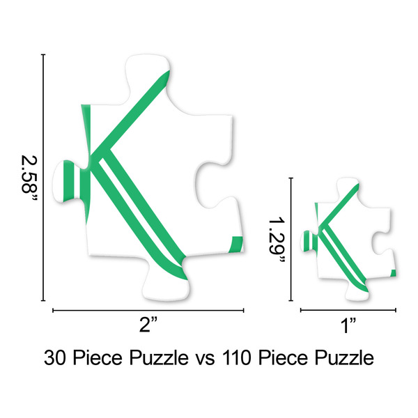 Linked Circles & Diamonds Jigsaw Puzzle - Piece Comparison