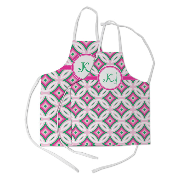 Linked Circles & Diamonds Kid's Aprons - Parent - Main
