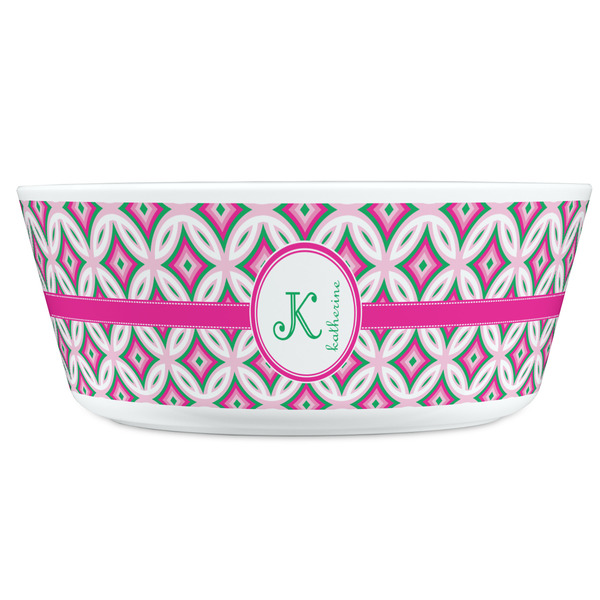 Linked Circles & Diamonds Kids Bowls - FRONT