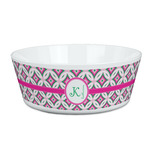 Linked Circles & Diamonds Kid's Bowl (Personalized)