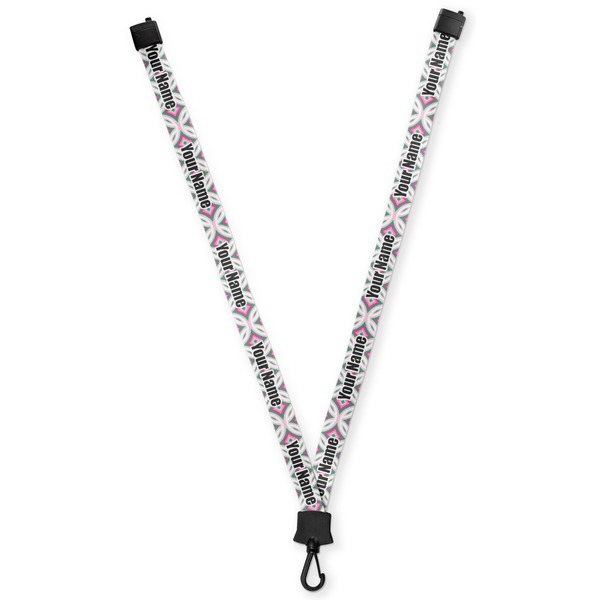 Custom Linked Circles & Diamonds Lanyard (Personalized)