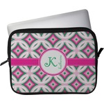 Linked Circles & Diamonds Laptop Sleeve / Case - 13" (Personalized)
