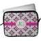 Linked Circles & Diamonds Laptop Sleeve / Case - 13" (Personalized)