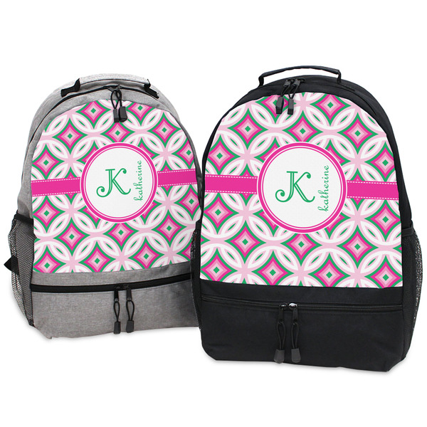Linked Circles & Diamonds Large Backpacks - Both