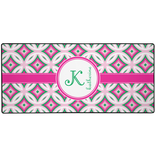 Custom Linked Circles & Diamonds 3XL Gaming Mouse Pad - 35" x 16" (Personalized)