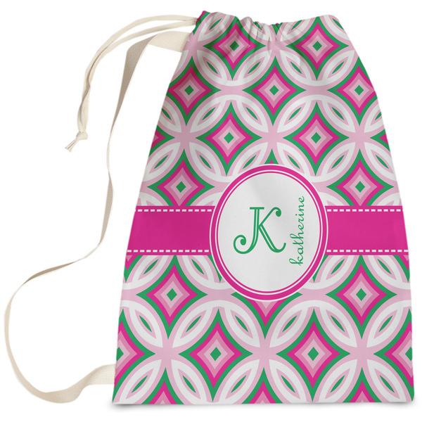 Custom Linked Circles & Diamonds Laundry Bag (Personalized)