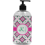 Linked Circles & Diamonds Plastic Soap / Lotion Dispenser (Personalized)