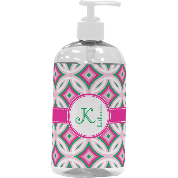 Linked Circles & Diamonds Large Liquid Dispenser (16 oz) - White