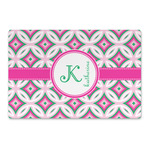 Linked Circles & Diamonds Large Rectangle Car Magnet (Personalized)