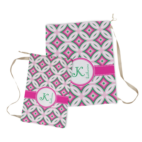 Linked Circles & Diamonds Laundry Bag - Both Bags
