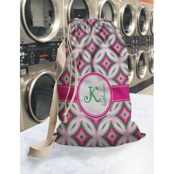 Linked Circles & Diamonds Laundry Bag in Laundromat