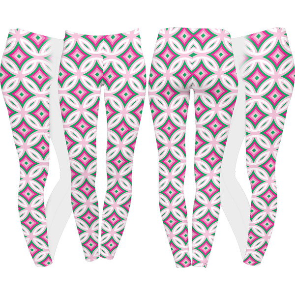 Linked Circles & Diamonds Leggings Turn Around - Apvl