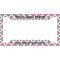 Linked Circles & Diamonds License Plate Frame - Style A