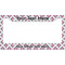 Linked Circles & Diamonds License Plate Frame Wide