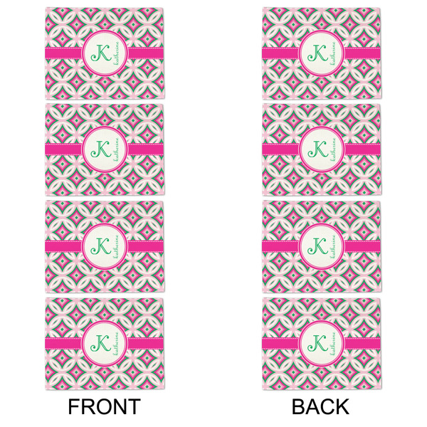 Linked Circles & Diamonds Linen Placemat - APPROVAL Set of 4 (double sided)