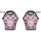 Linked Circles & Diamonds Lunch Bag - Front and Back