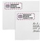 Linked Circles & Diamonds Mailing Labels - Double Stack Close Up