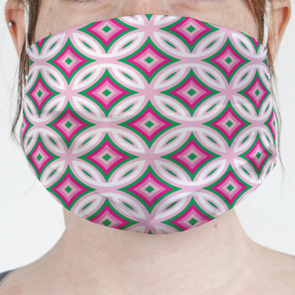 Custom Linked Circles & Diamonds Face Mask Cover