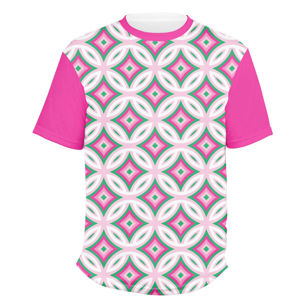 Custom Linked Circles & Diamonds Men's Crew T-Shirt
