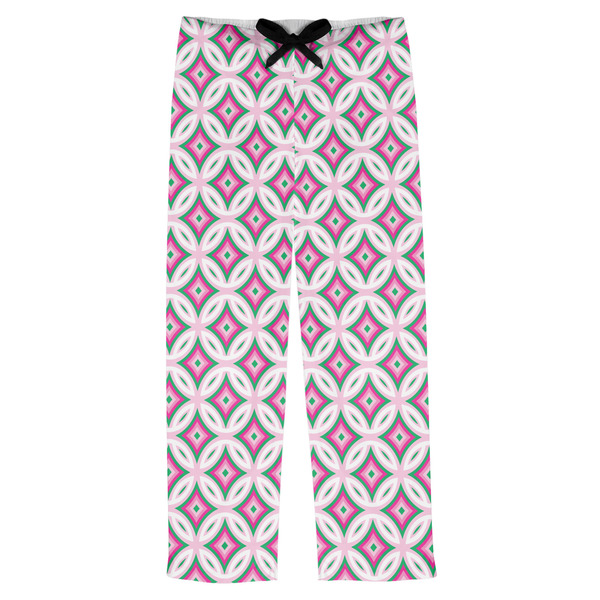 Custom Linked Circles & Diamonds Mens Pajama Pants - XS