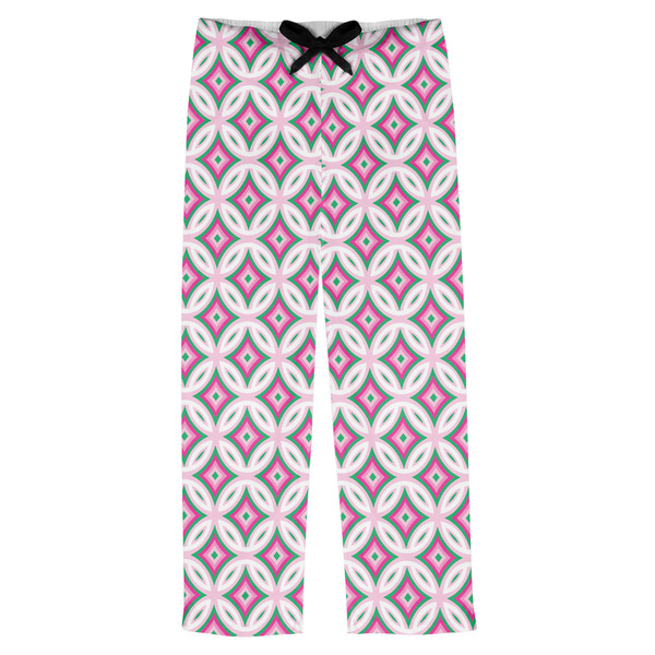 Custom Linked Circles & Diamonds Mens Pajama Pants
