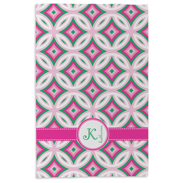 Linked Circles & Diamonds Microfiber Dish Towel - APPROVAL