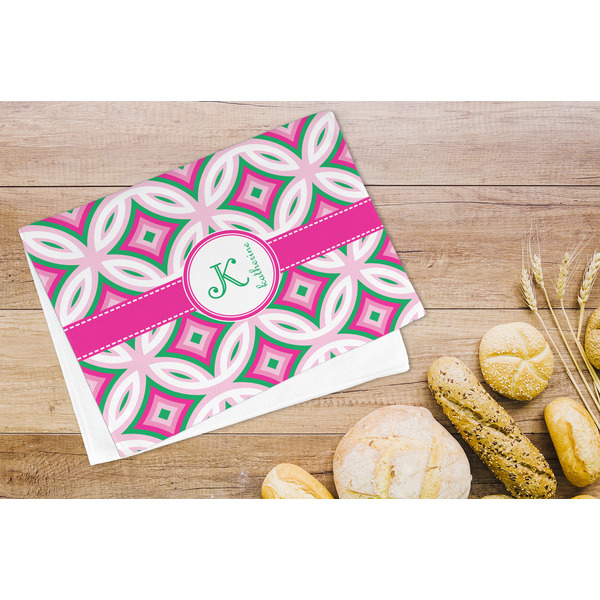 Linked Circles & Diamonds Microfiber Kitchen Towel - LIFESTYLE