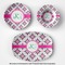Linked Circles & Diamonds Microwave & Dishwasher Safe CP Plastic Dishware - Group
