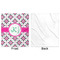 Linked Circles & Diamonds Minky Blanket - 50"x60" - Single Sided - Front & Back