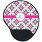 Linked Circles & Diamonds Mouse Pad with Wrist Support - Main