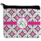 Linked Circles & Diamonds Neoprene Coin Purse - Front
